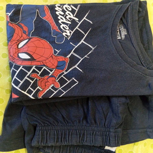Set of two used summer pajamas for boys 8-10 years old, blue