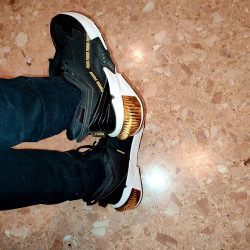 Puma Provoke XT Block sneakers size 38.5 used, black and gold