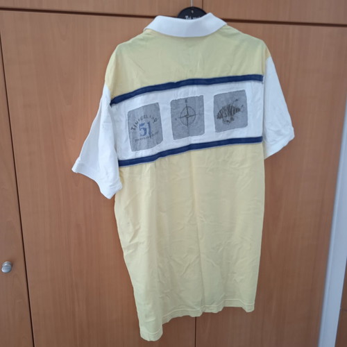 Timberland polo shirt like new, white and yellow, size S