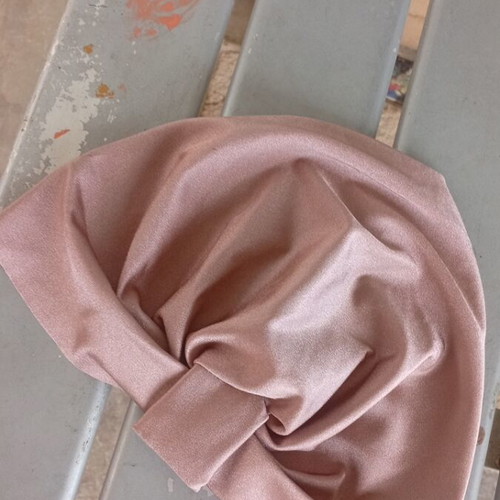 Head Turban for Girls satin pink-nude, like new, handmade by Unique
