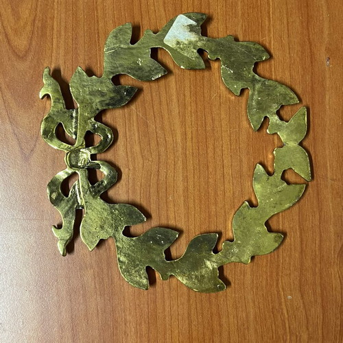 Bronze Decorative Wreath used, diameter 15cm