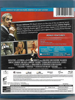 Johnny English Reborn Blu-Ray μεταχειρισμένο, κωμωδία με υπότιτλους
