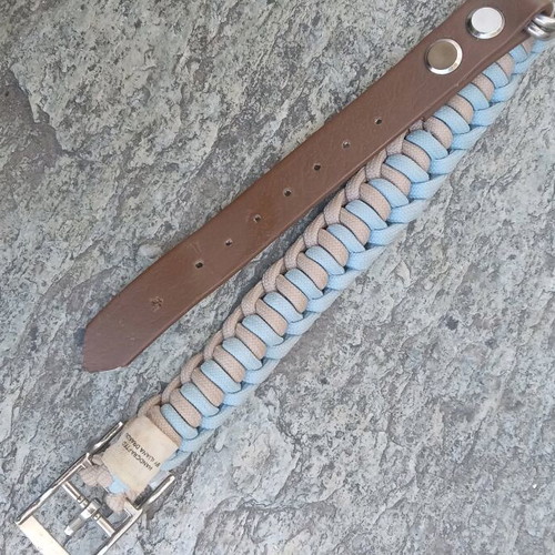 Handmade dog leash like new, made in Greece with 8 loops