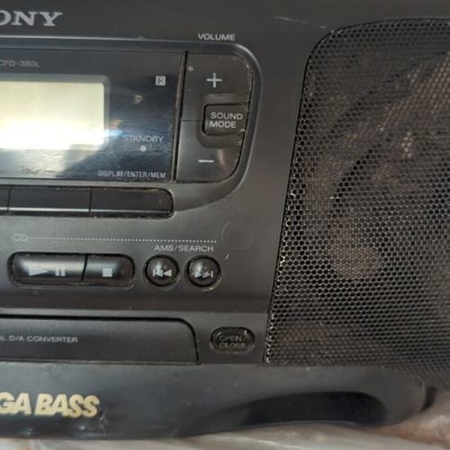 Sony CFD-380L CD ραδιόφωνο κασετόφωνο μεταχειρισμένο, Megabass