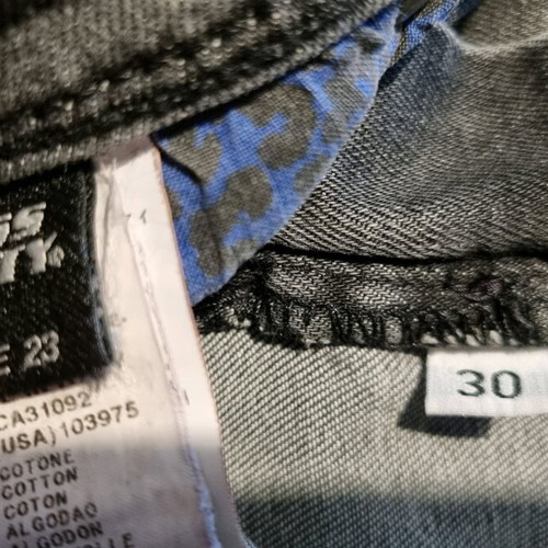 Grey women's Miss Sixty jeans like new with decorative buttons