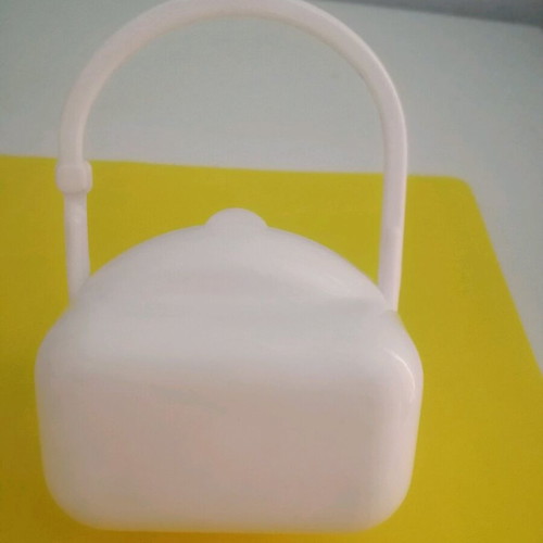 Plastic pacifier case used with Tweety design