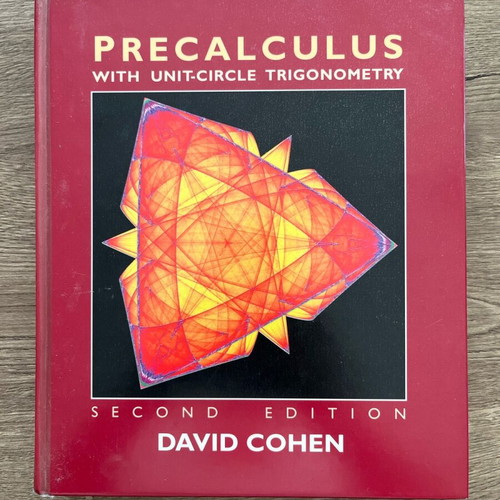 Precalculus David Cohen academic book used, English