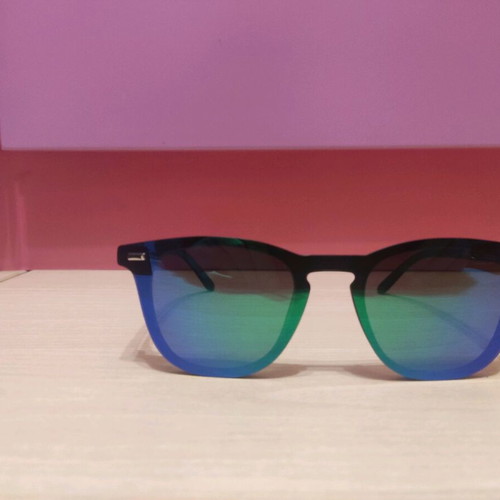 Northweek Phantom Matte Black sunglasses with green polarised lenses new