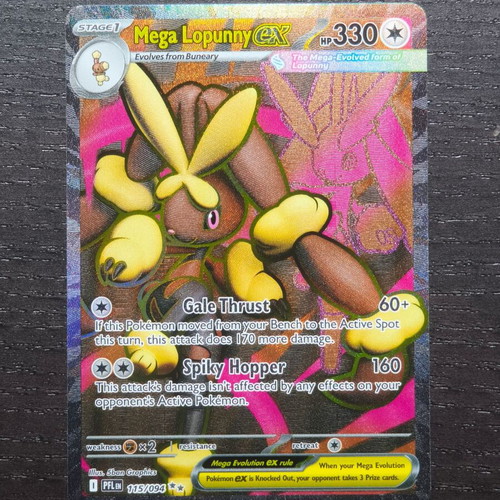 Mega Lopunny ex PFL 115 card new