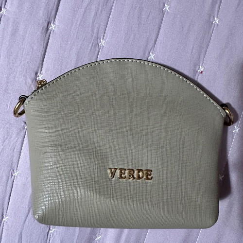 Verde crossbody bag gray and beige new
