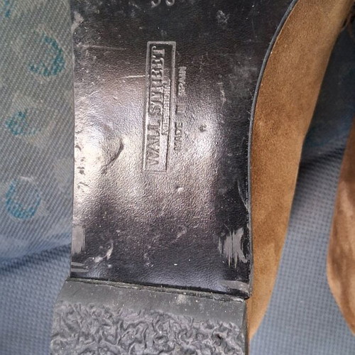 Wall Street shoes used, brown, size 38, lightly worn