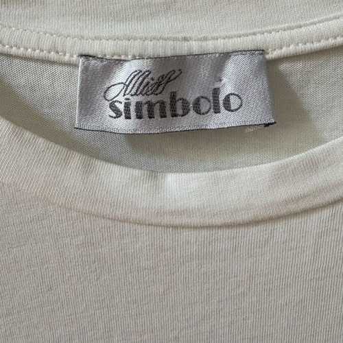 T-shirt Miss Simbolo white size M like new with sleeve design
