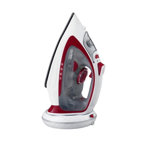 First Austria FA-5633-4-RE Cordless Red Steam Iron with Ceramic Plate 450ml 2400W New