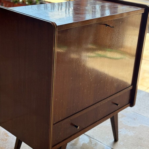Vintage bar furniture used with internal lighting and lock