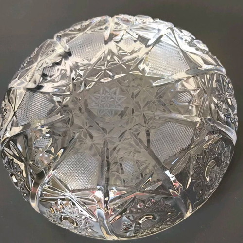 Bohemian Crystal Ashtray like new