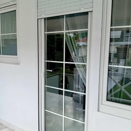 Plastic windows and exterior door set like new, 5 pieces