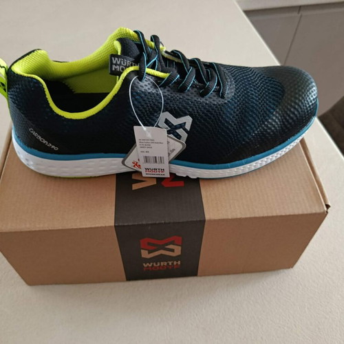 Würth Carbon 290 Safety Shoes S1P New, Size 43, Black and Blue