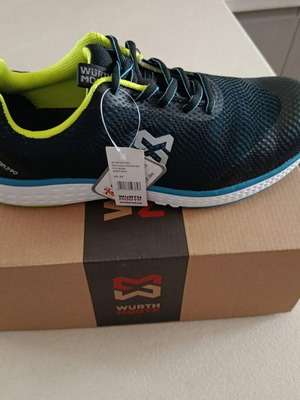 Würth Carbon 290 Safety Shoes S1P New, Size 43, Black and Blue