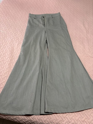 Nidodileda gray wide-leg jeans large like new