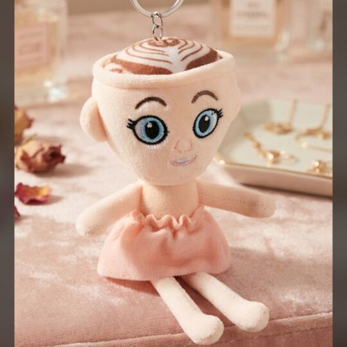 Ballerina Cappuchina Brain Rot new plush doll keychain