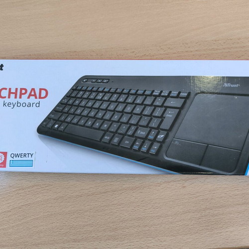 Trust wireless keyboard with touchpad and multimedia functions new