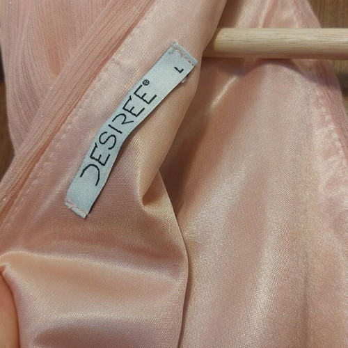 Desiree long women's dress like new, size L, soft pink