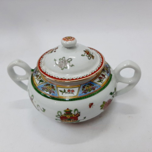 Porcelain sugar bowl 1990 China decorative