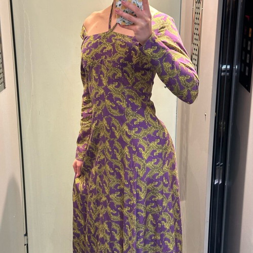 Love+Alicia dress new with tags, size S, purple and yellow
