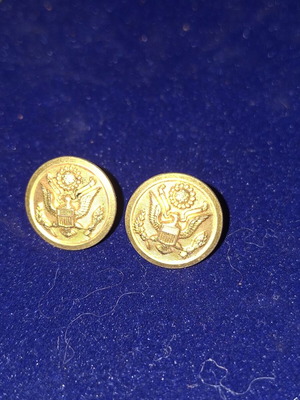 Small US military uniform buttons WWII
