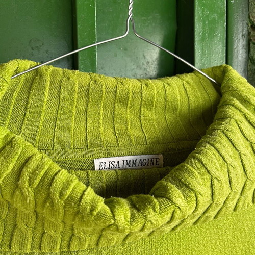 Women's Zivangaki shirt like new, green, medium to large, long sleeve