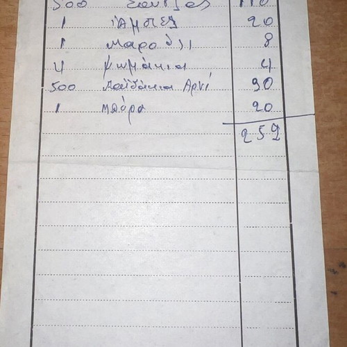 Rare 1970s Restaurant Menu Price List