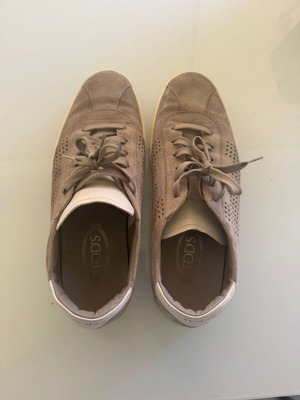 Tod’s ανδρικά δερμάτινα sneakers μεταχειρισμένα, καφέ σουέντ, νούμερο 44