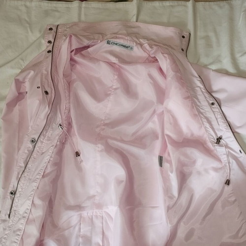 Pink long jacket like new, spring Chicoree size M