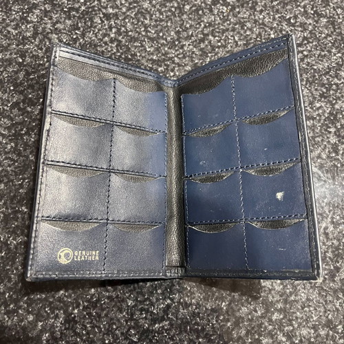 Lawyer wallet for stamps like new, blue