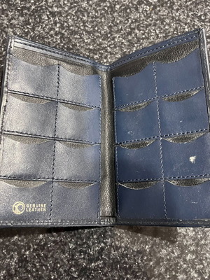 Lawyer wallet for stamps like new, blue