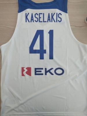 Φανέλα Κασελάκη Εθνική μπάσκετ μεταχειρισμένη, μέγεθος XXL