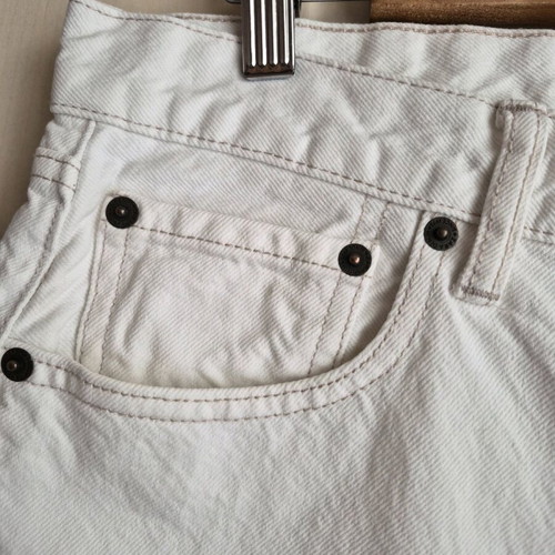 Zara men's white denim shorts like new, size M