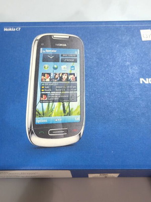 Nokia C7-00 καινούργιο στο κουτί του, ασημί