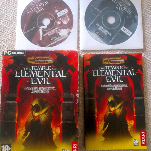The Temple of Elemental Evil PC game used, Dungeons & Dragons RPG