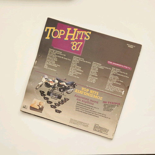 Top Hits '87 double vinyl record used