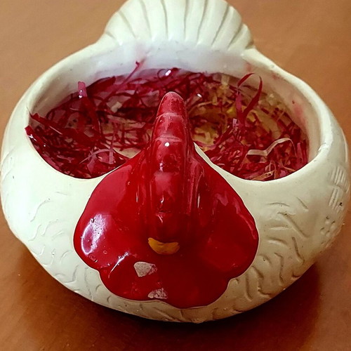 Decorative Easter ceramic egg holder like new