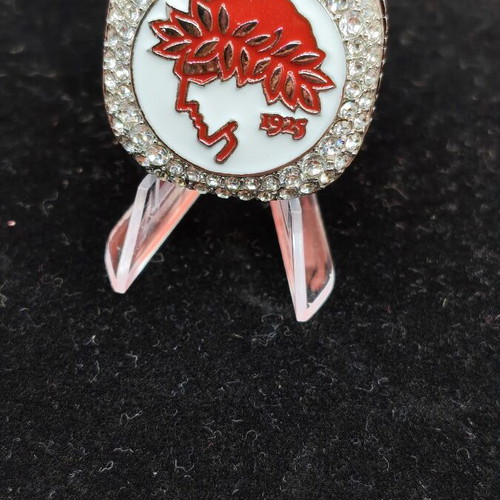 Olympiacos Euroleague basketball ring with deluxe wooden case, new