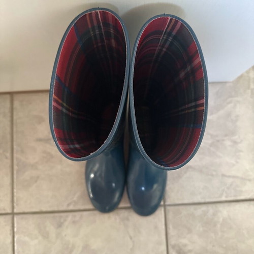 Dsquared blue rain boots used, size 37