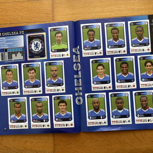 Panini Champions League 2010-2011 sticker album, complete