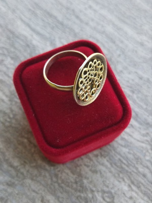 925 Vintage Silver Ring Size 17 Adjustable