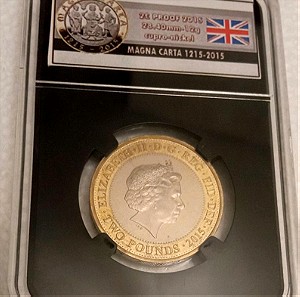 Προυφ 2 Pounds 2015 MAGNA CARTA - Ηνωμένο Βασίλειο