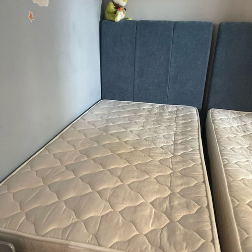 Beds new with storage space, set of 2, with mattresses