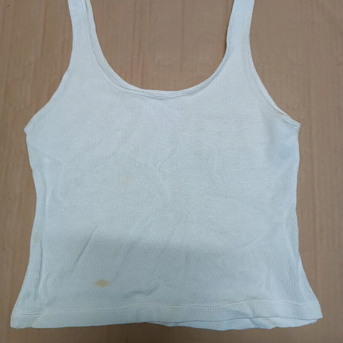Parthenis women's knitted top used, white, size M