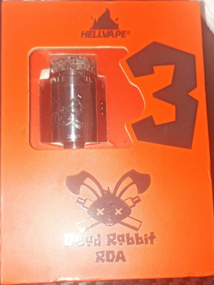 Hellvape Dead Rabbit V3 RDA 24mm silver like new