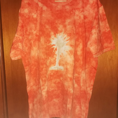 Hugo Boss cotton t-shirt used, size large, orange